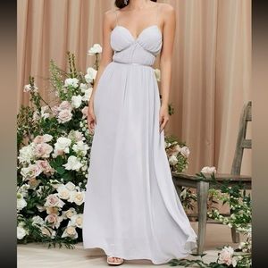 Grey Bustier chiffon dress - xS